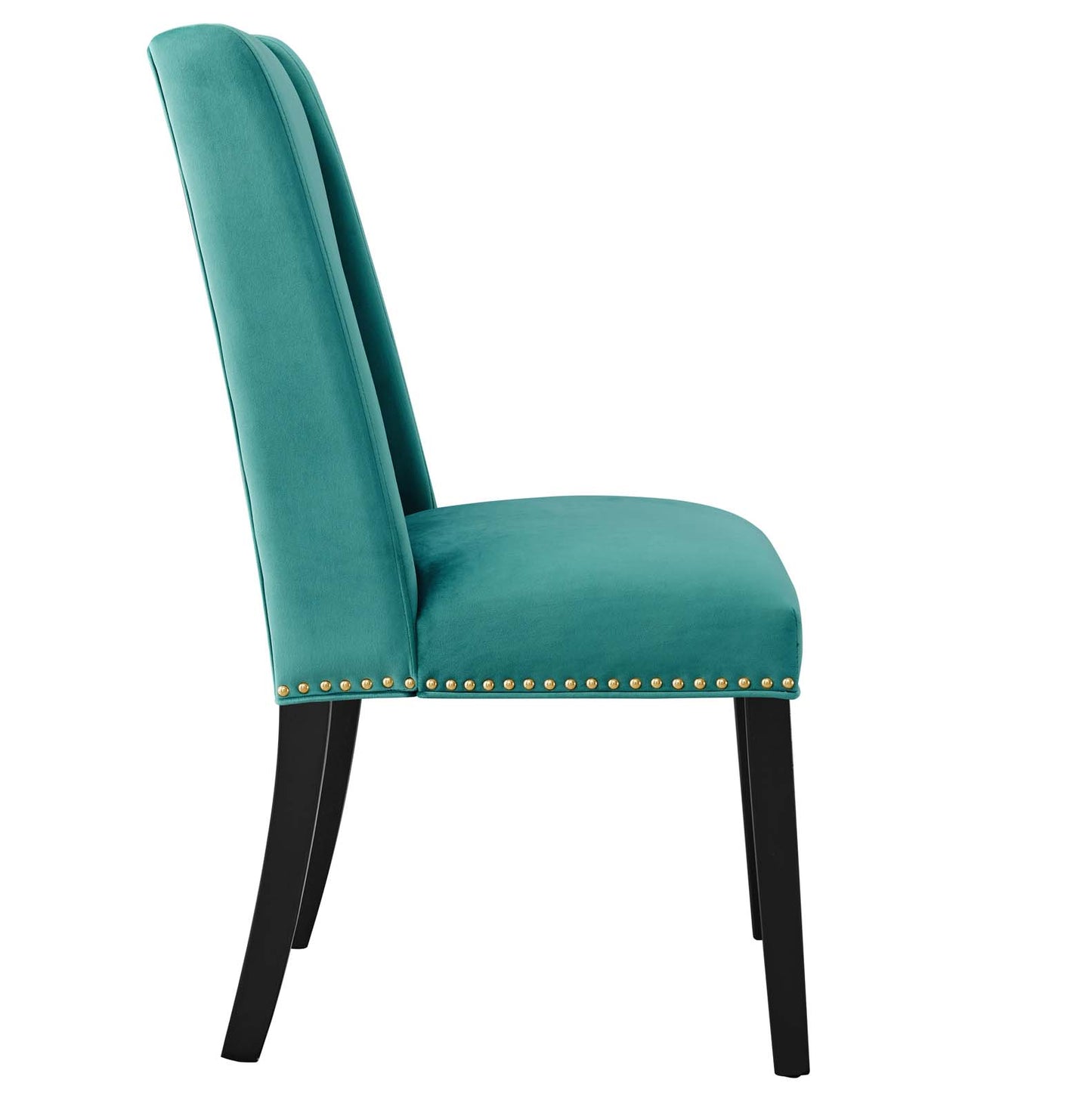 Modway Baron Performance Velvet Set of 2 Dining Chairs with Teal EEI-5012-TEA