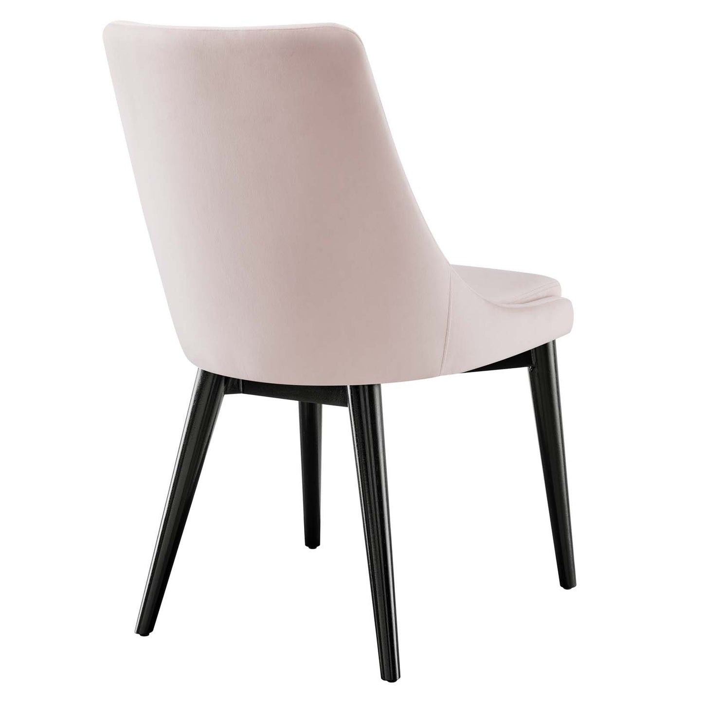 Modway Viscount Performance Velvet Dining Chair with Pink Finish EEI-5009-PNK
