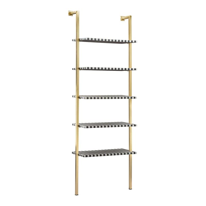 Zuo Modern - Zebra Shelf Multicolor - Modern - Living - Storage - 90 lbs. Weight Capacity - Swivel - Wheels - Iron - MDF - MDF Wood - Matte - Indoor - Multicolor - Assembly Required