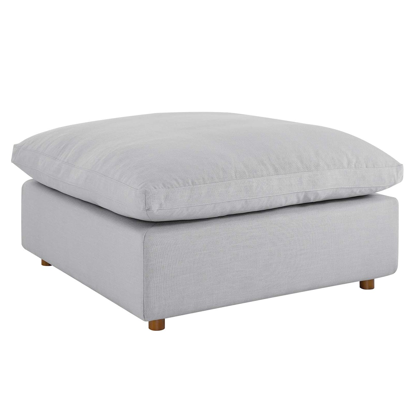 Modway Light Gray Commix Down Filled Overstuffed Ottoman EEI-3318-LGR