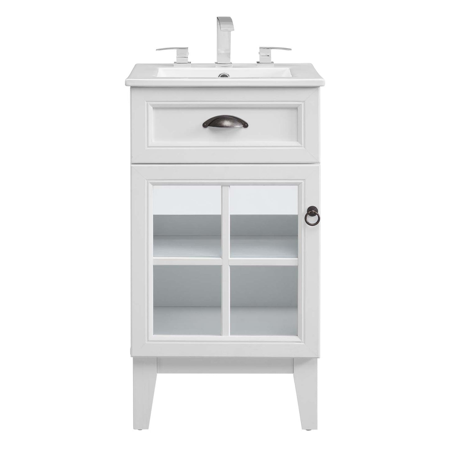 Modway Isle 18" Bathroom Vanity with Sink White