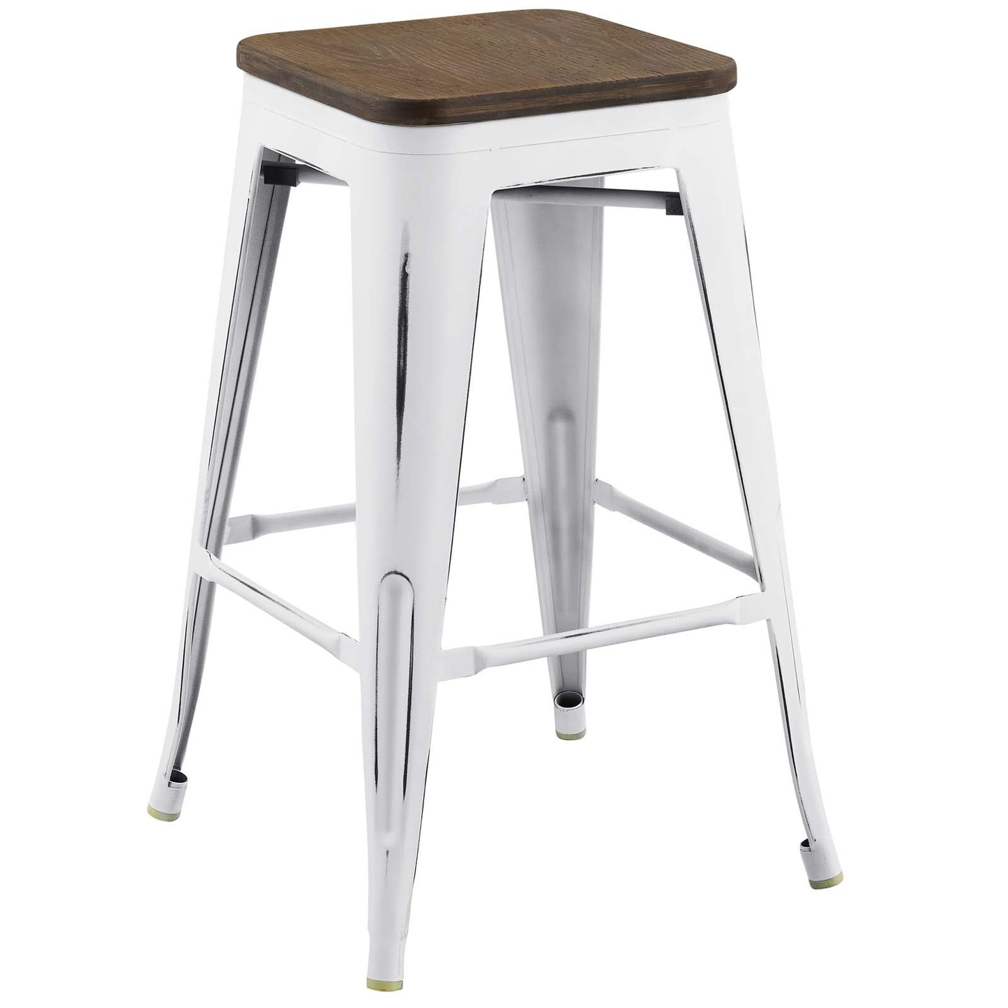 Modway Promenade Counter Stool Set of 4, White