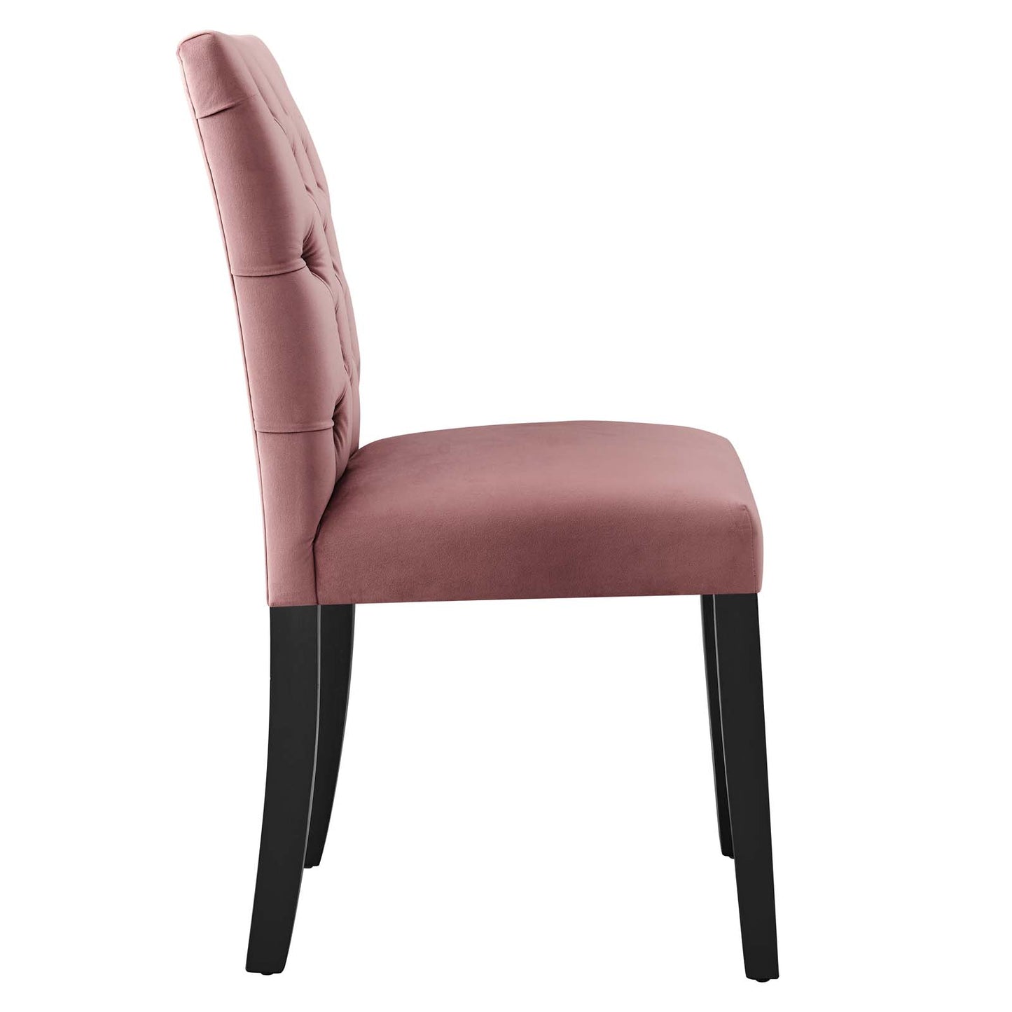 Modway Duchess Velvet Set of 2 Dining Chair with Dusty Rose Finish EEI-5011-DUS