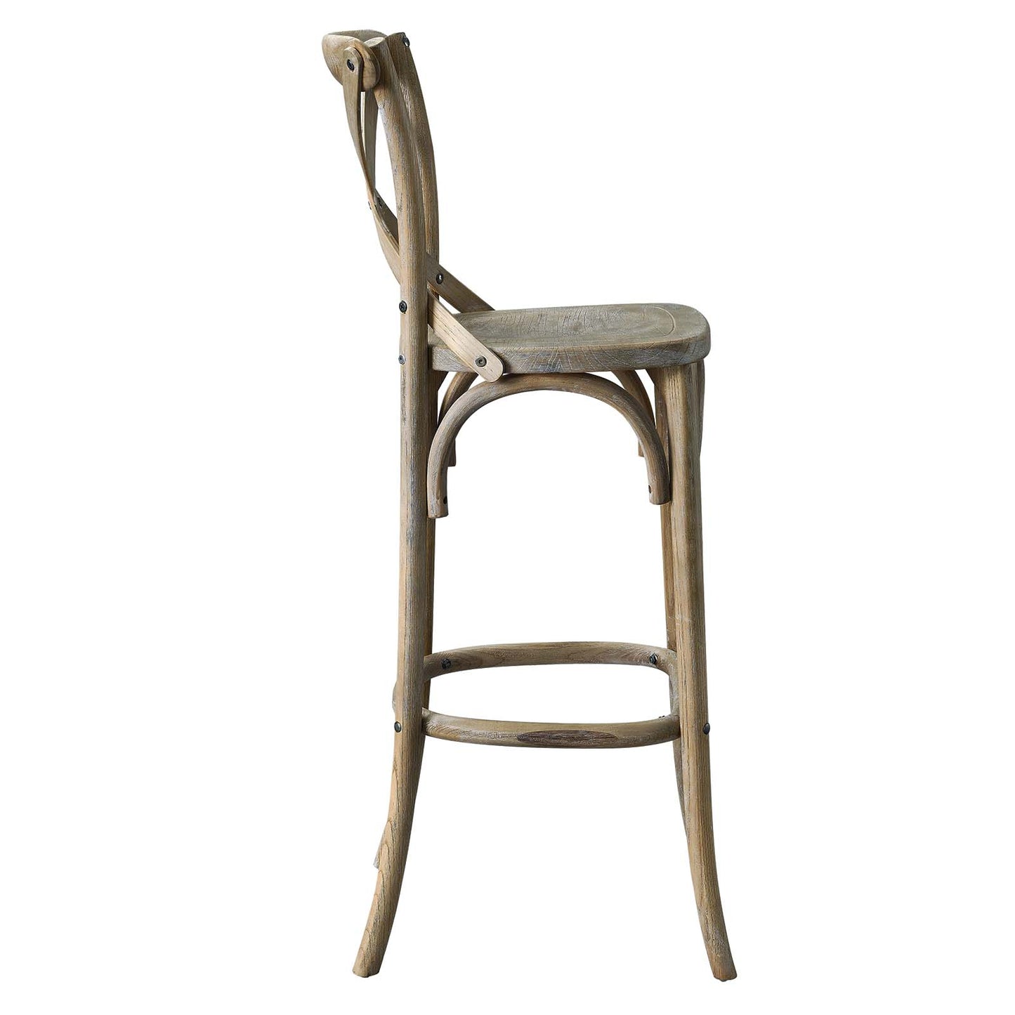Modway Gear Bar Stool with Gray Finish EEI-5563-GRY