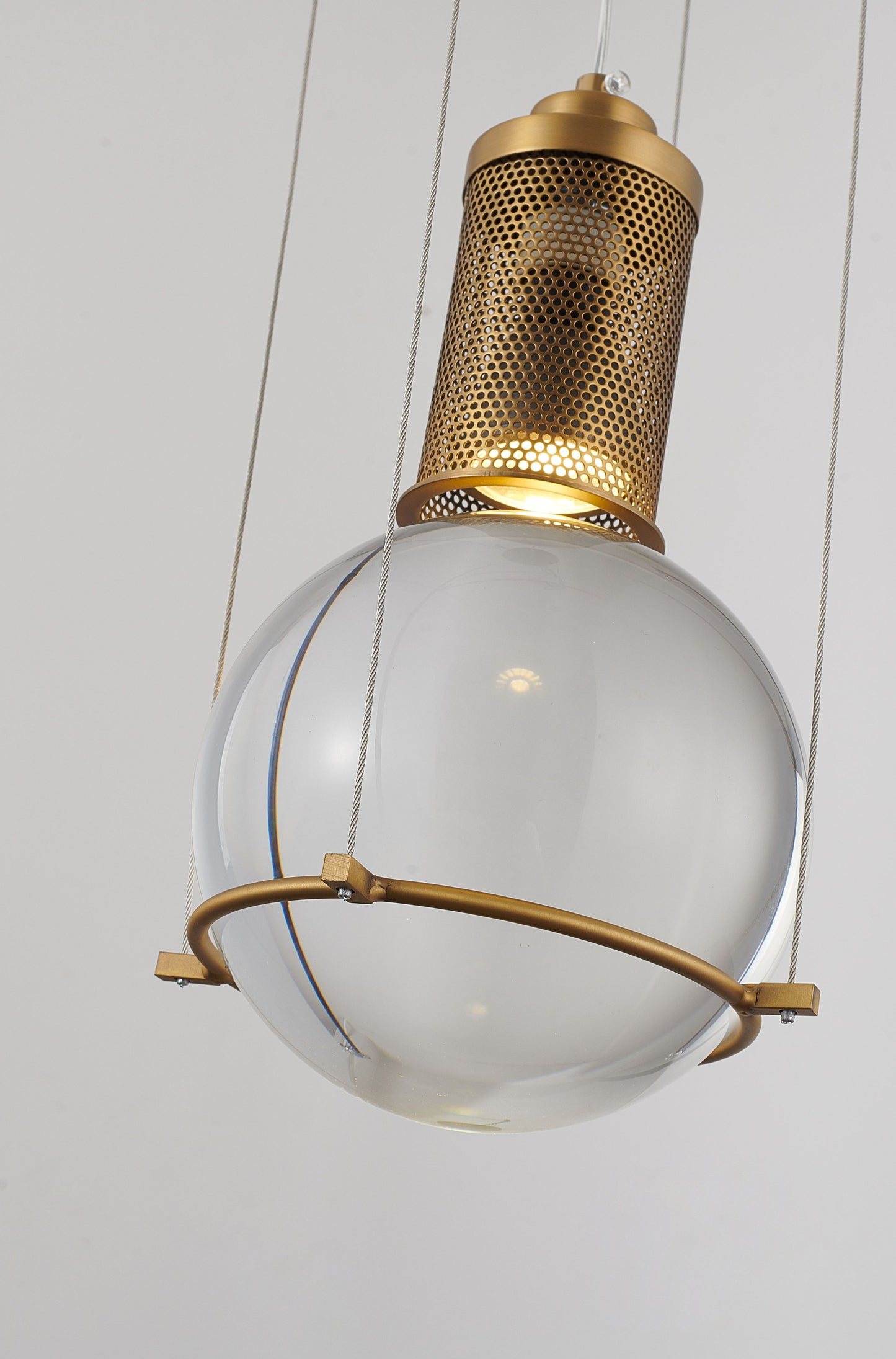 Antique Brass Single Pendant Lighting - MU91P5BR