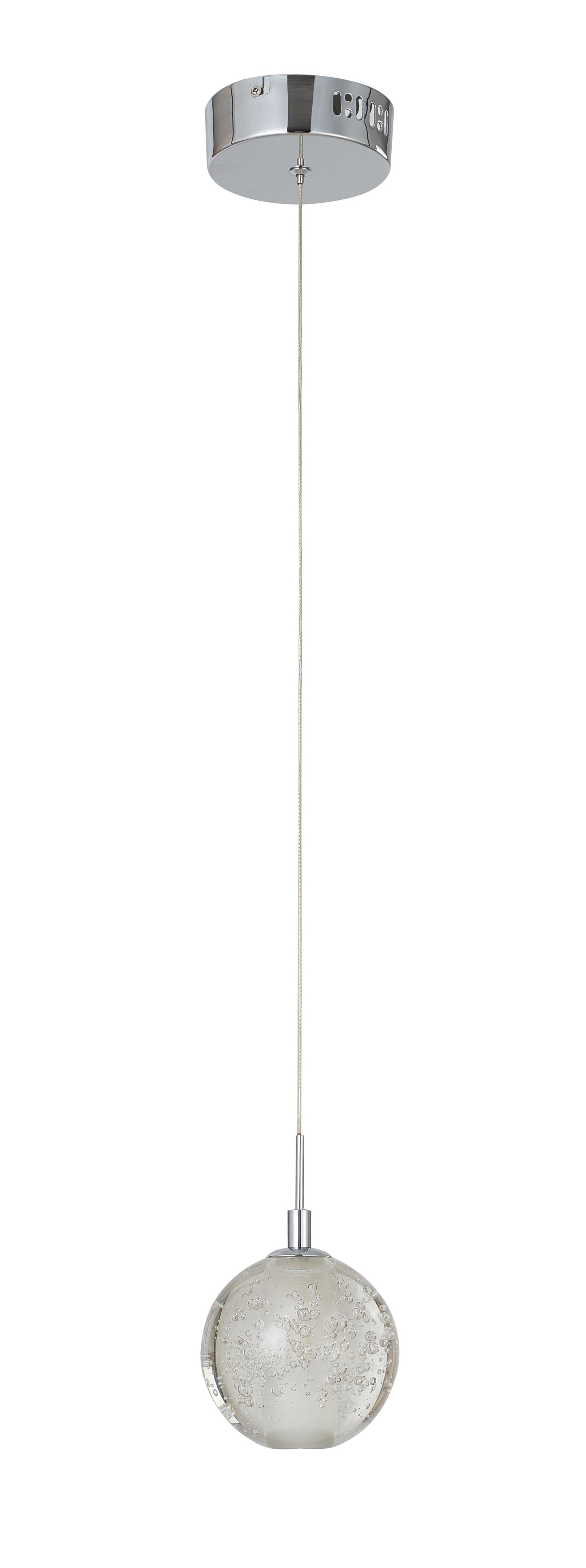 Chrome Single Pendant Lighting - FT45P4CH