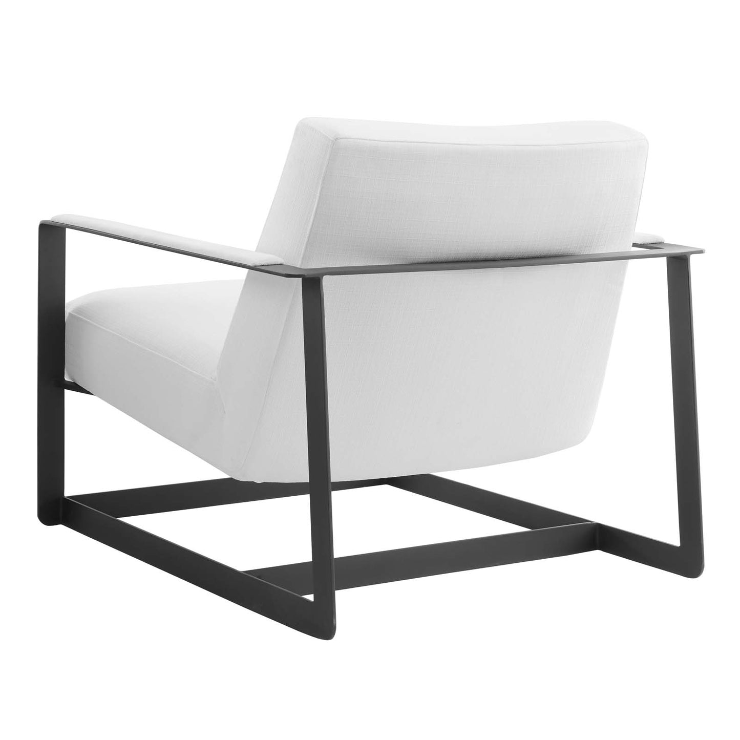 Modway Seg Upholstered Accent Chair, Black White