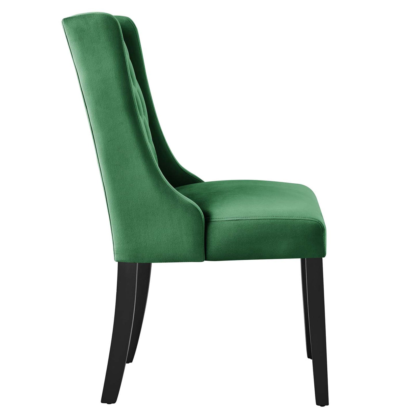 Modway Baronet Velvet Set of 2 Dining Chairs with Emerald Finish EEI-5013-EME