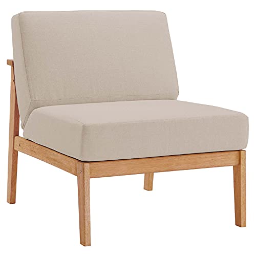 Modway EEI-3681-NAT-TAU Sedona, Armless Chair, Natural Taupe