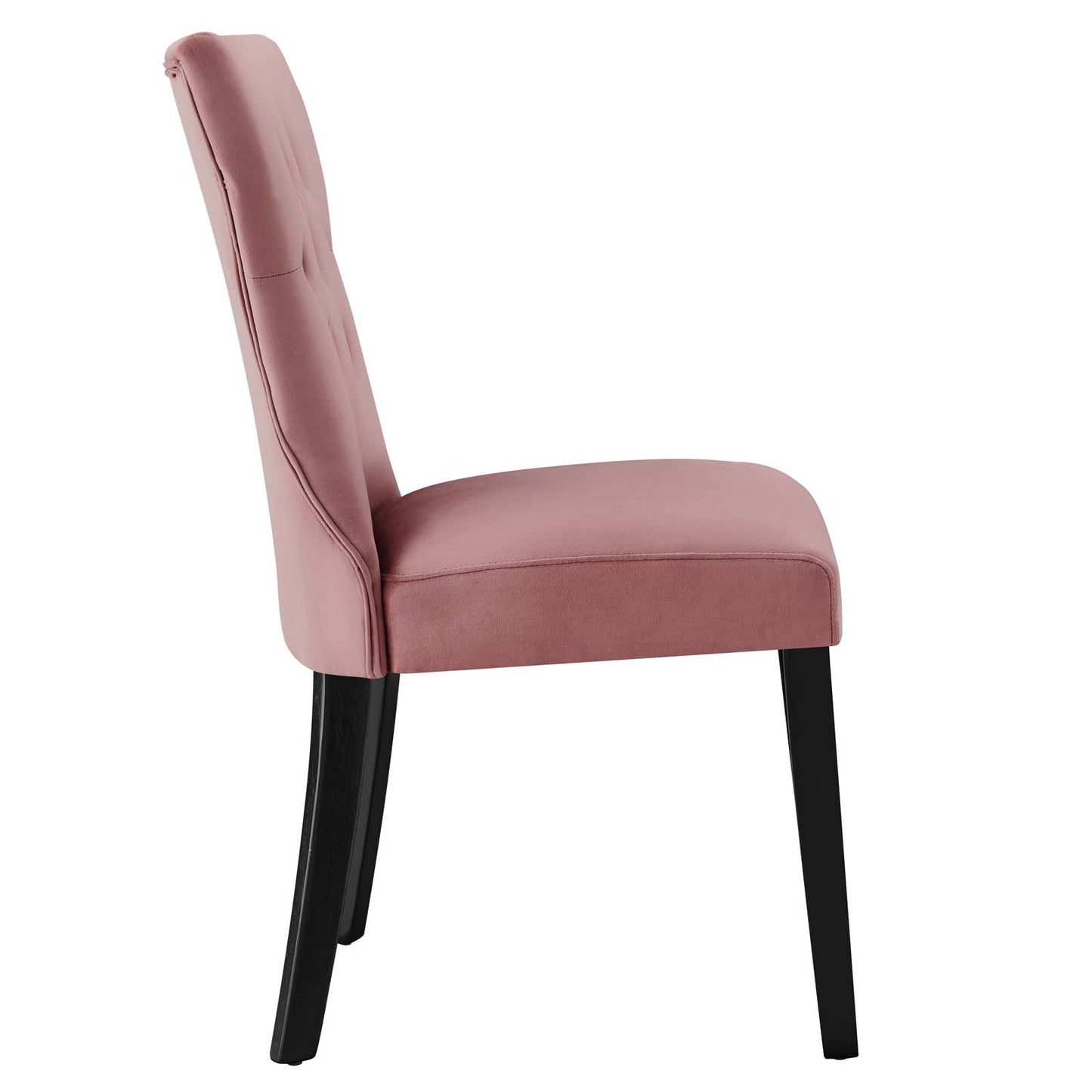 Modway Silhouette Velvet Set of 2 Dining Chair with Dusty Rose EEI-5014-DUS