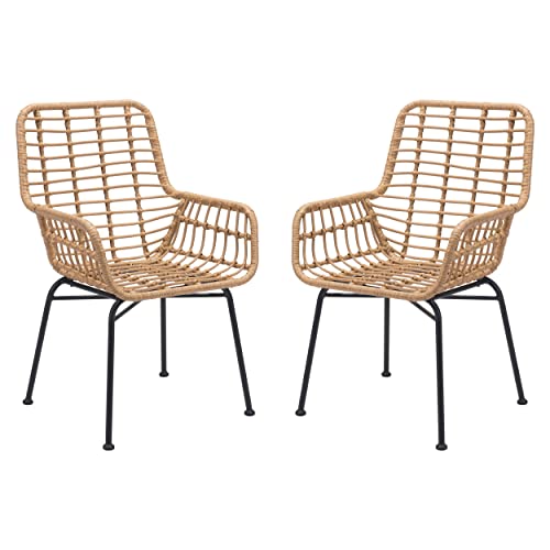 Zuo Modern Dining Chair (Set of 2) Natural Lyon