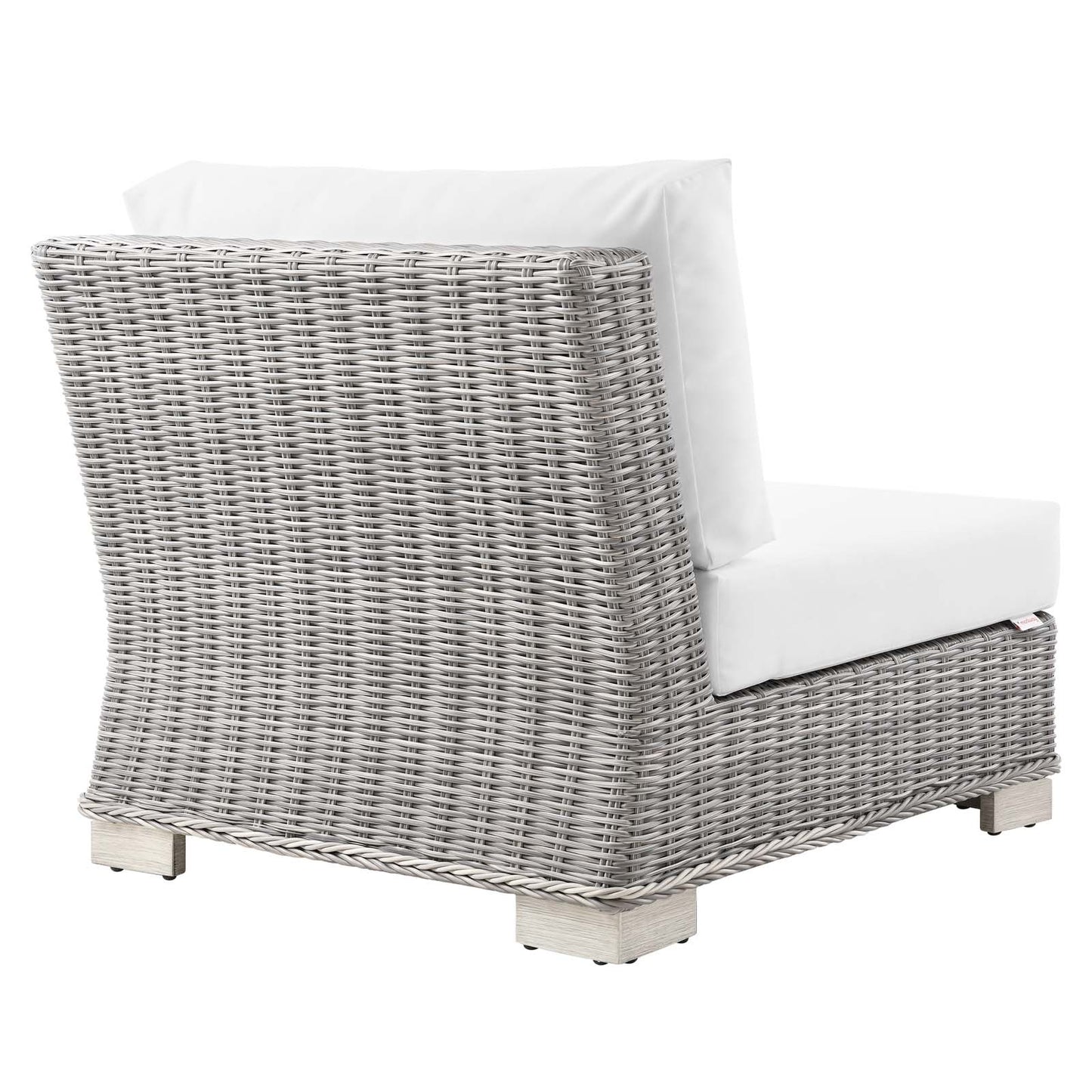 Modway EEI-4847-LGR-WHI Conway Patio Chair, Light Gray White