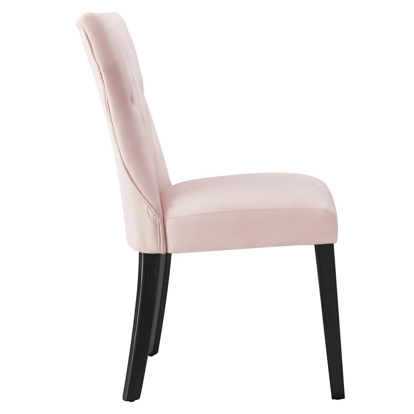 Modway Silhouette Velvet Set of 2 Dining Chairs with Pink Finish EEI-5014-PNK