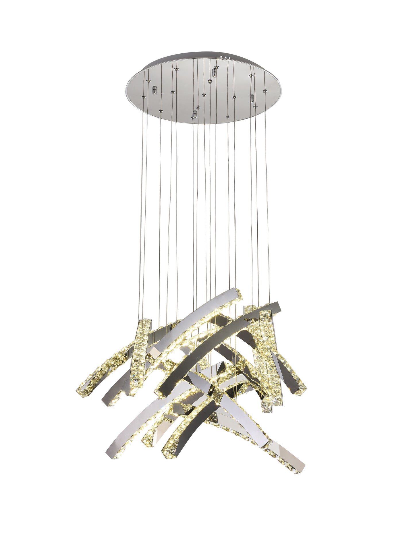 Chrome LED Chandelier - JP11