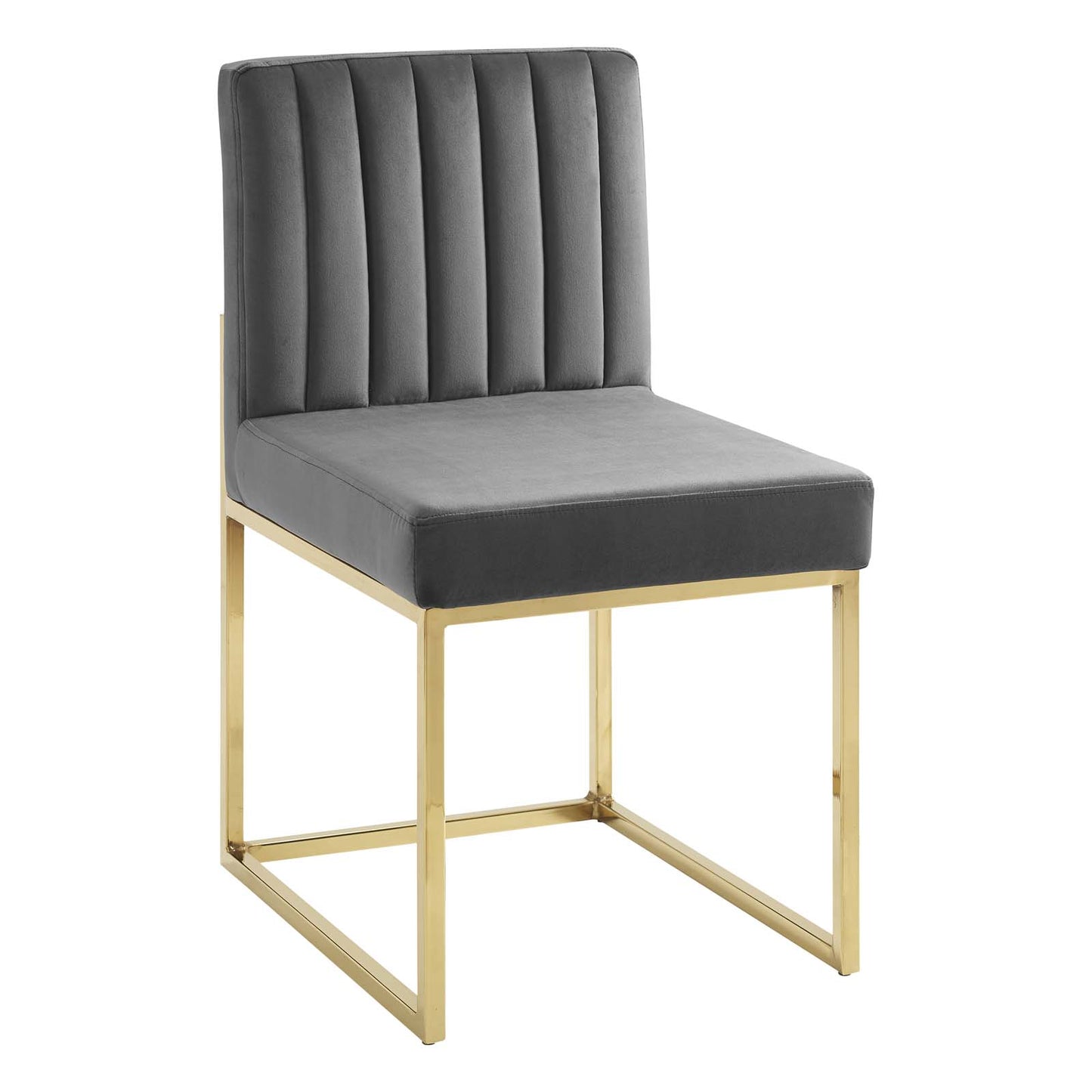 Modway Carriage Dining Chairs, Gold Charcoal