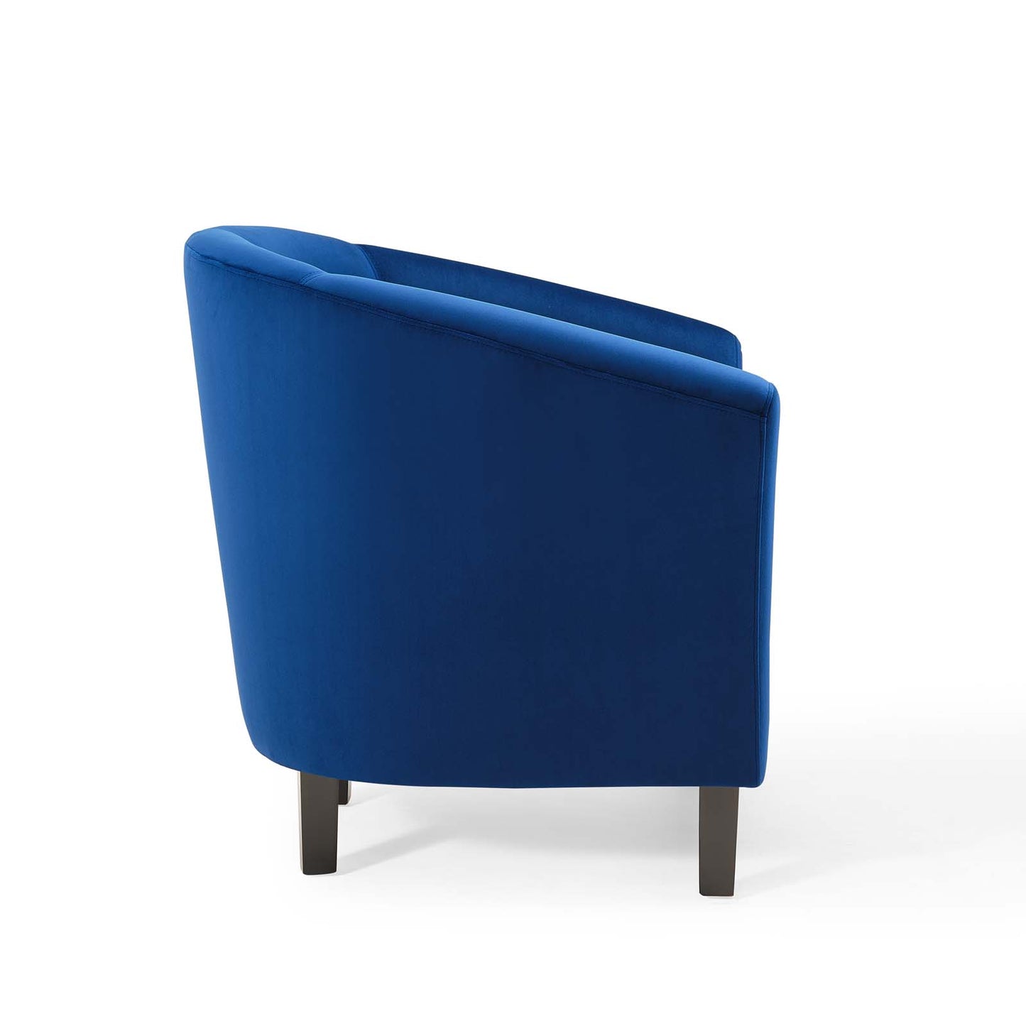 Modway Prospect Performance Velvet Upholstered Arm Chair in Navy