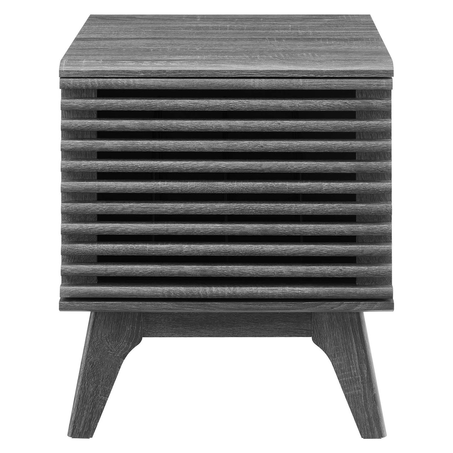 Modway Charcoal Render Vinyl Record Display Stand EEI-4262-CHA