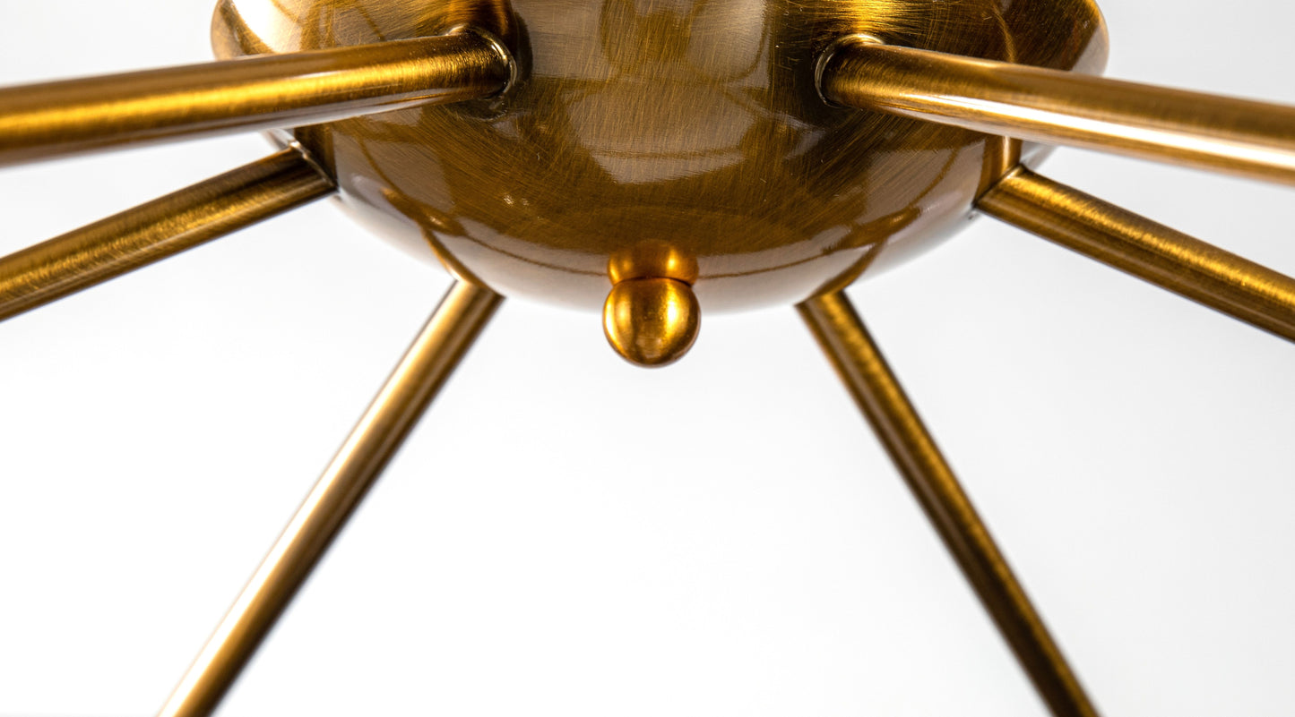 Antique Gold Semi Flush Mount - GL330C27G