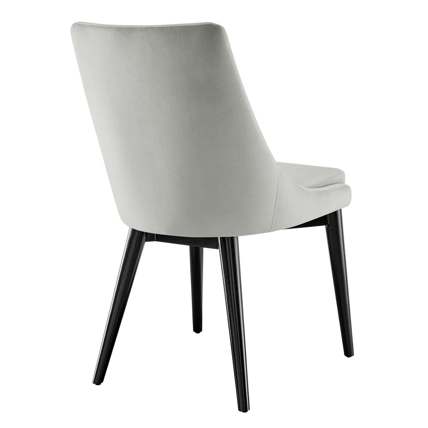 Modway Viscount Performance Velvet Dining Chair with Light Gray EEI-5009-LGR