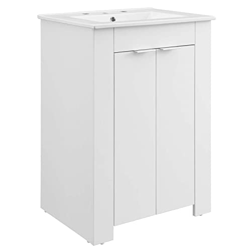 Modway Maybelle 24" Bathroom Vanity, White White