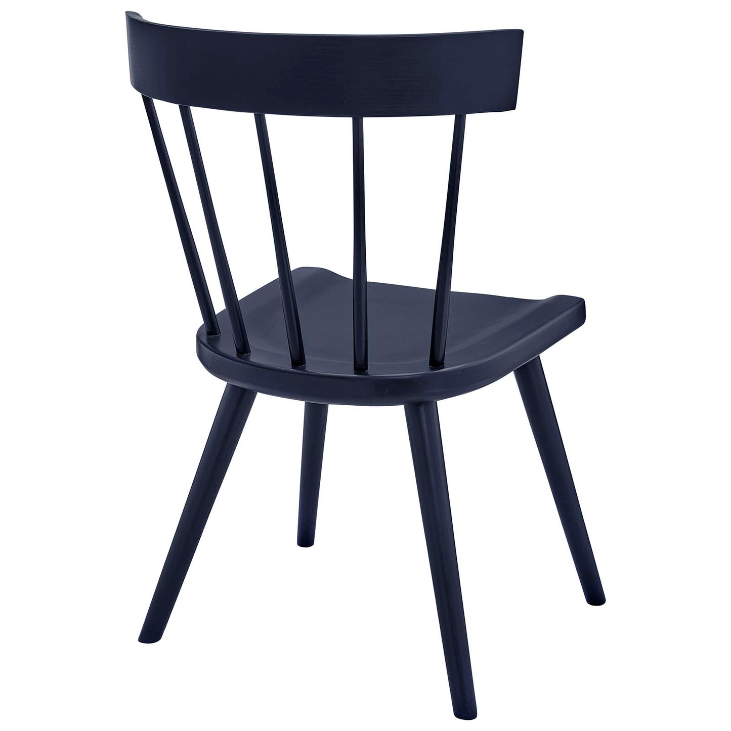 Modway Midnight Blue Sutter Wood Dining Side Chair EEI-4650-MID