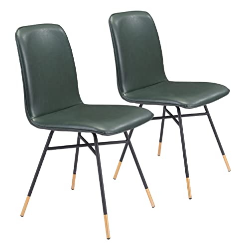 Zuo Modern Dining Chair (Set of 2) Green VAR