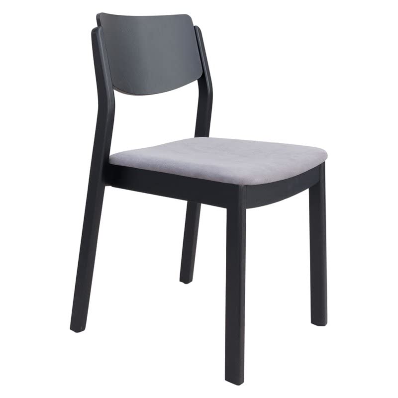 Zuo Modern Desdamona Dining Chair Gray & Black, Gray, Black