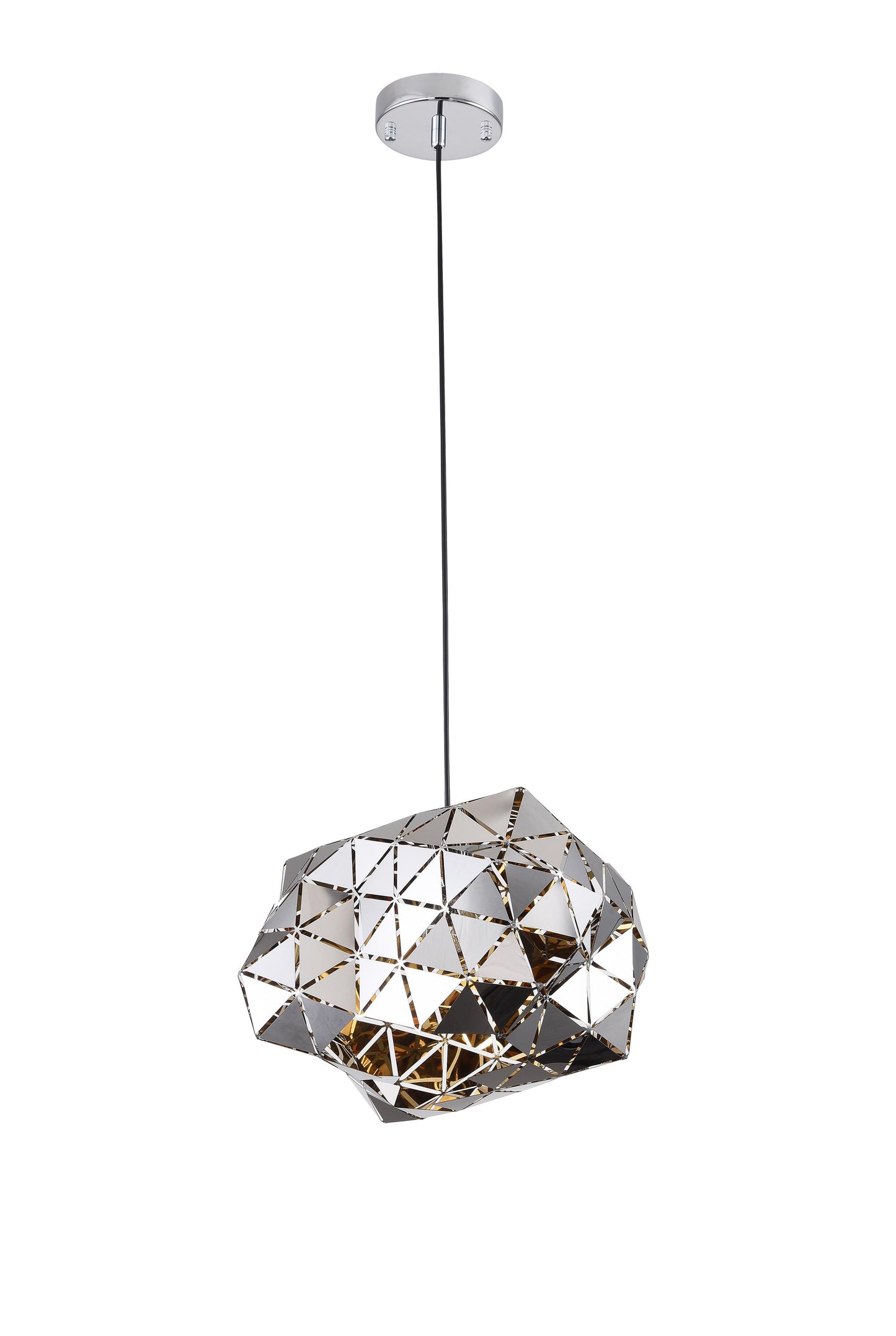 Chrome Single Pendant Lighting - DU148P11CH