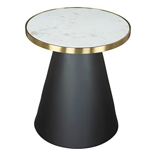 Zuo Fusion Side Table White & Black