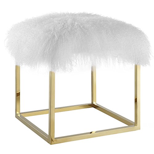 Modway Gaze Ottoman and Bench Sheepskin