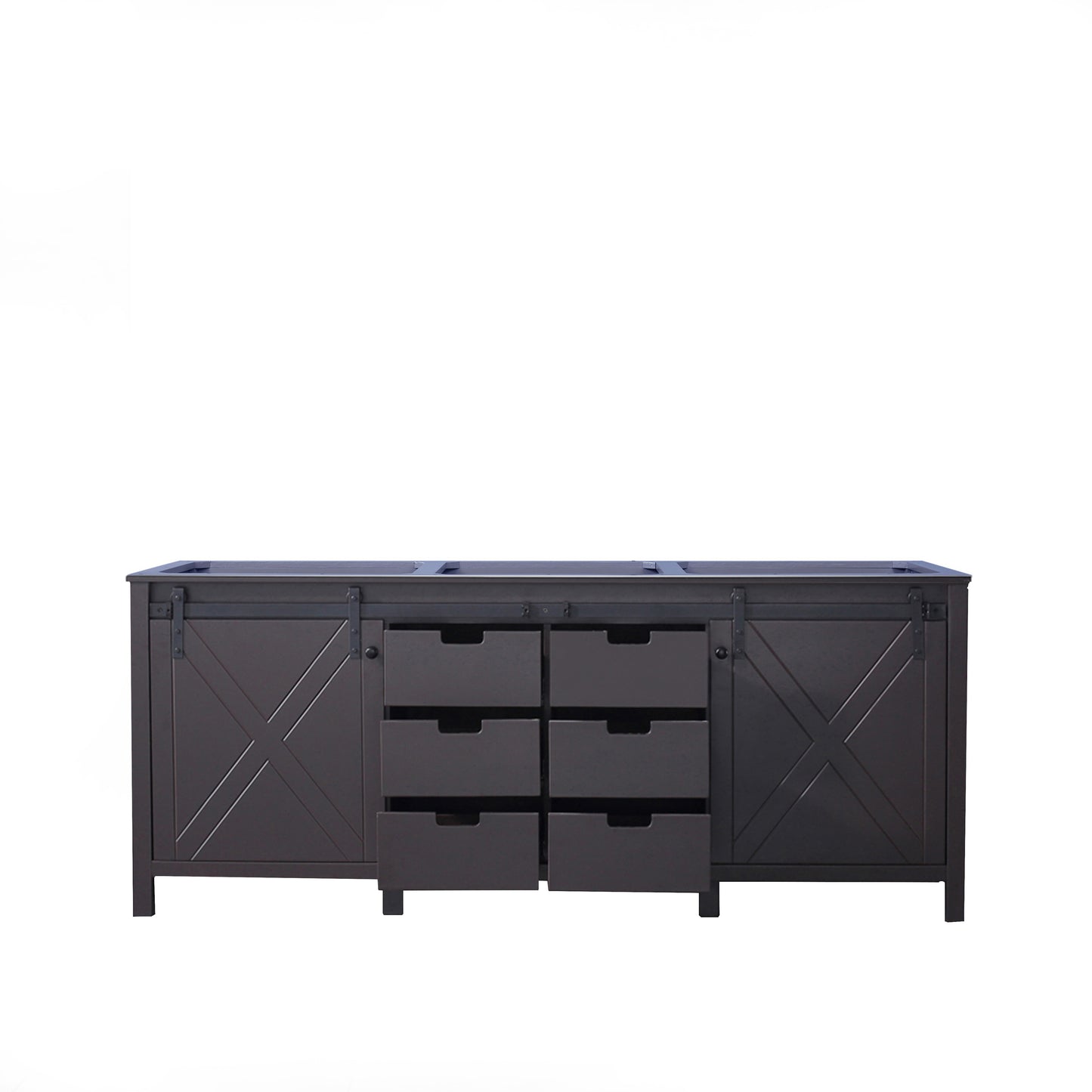 Marsyas 80" Brown Vanity Cabinet Only