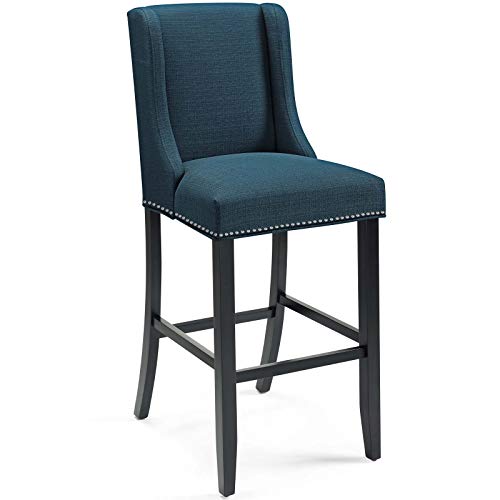 Modway Baron Modern Tall Back Wood Upholstered Fabric Parsons Kitchen and Dining Room Chair