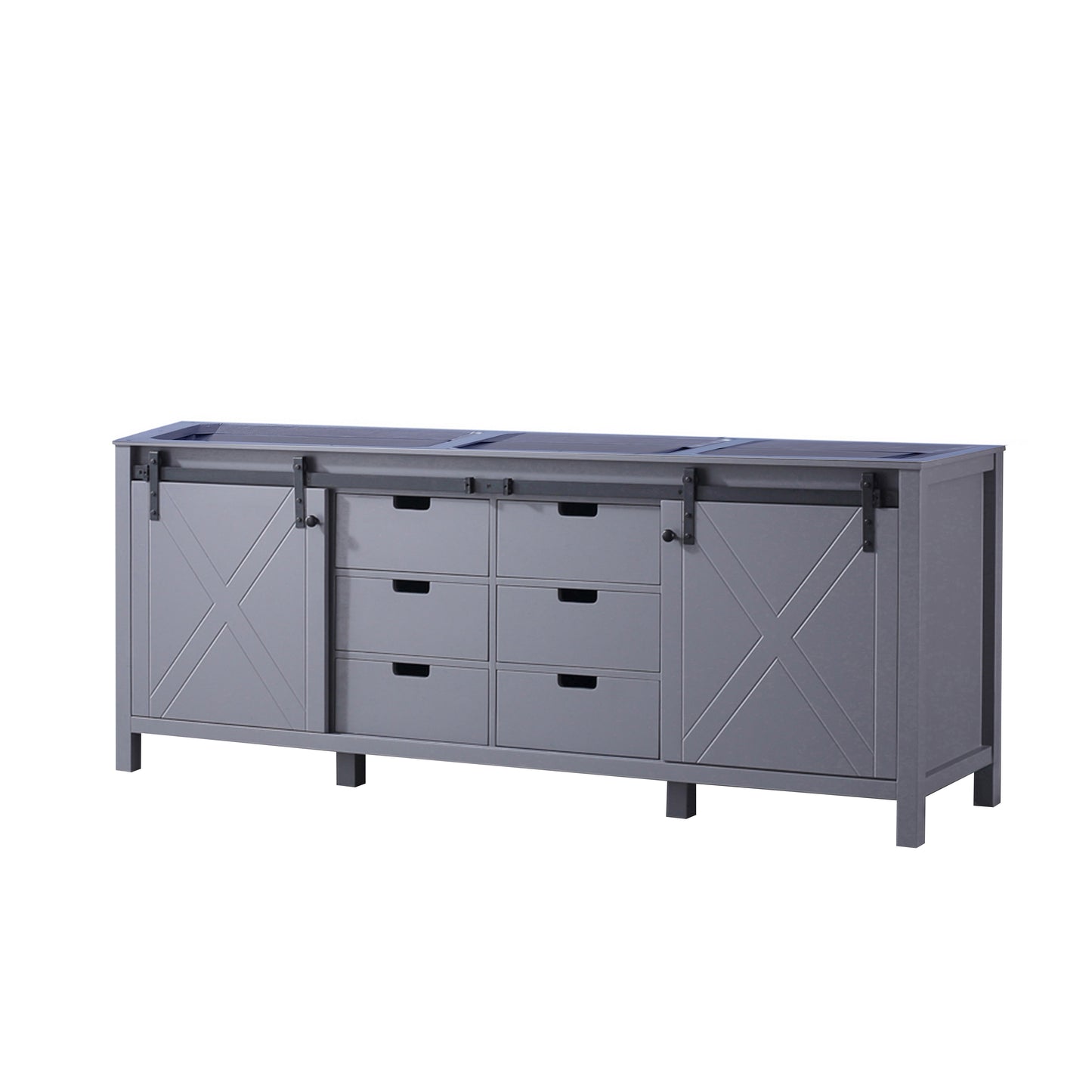 Marsyas 84" Dark Grey Vanity Cabinet Only