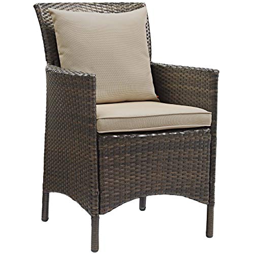 Modway Conduit Outdoor Patio Wicker Rattan Dining Armchair