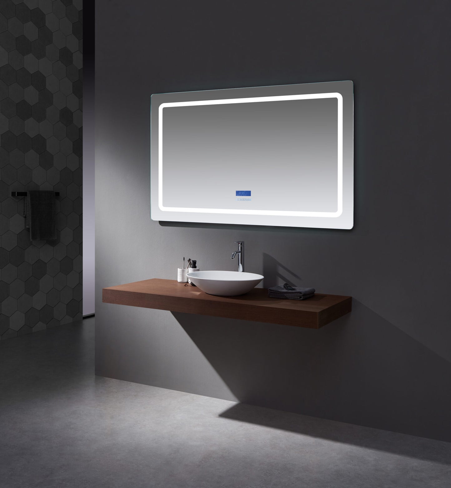 Caldona 60" Widex36" Tall LED Mirror w/ Defogger