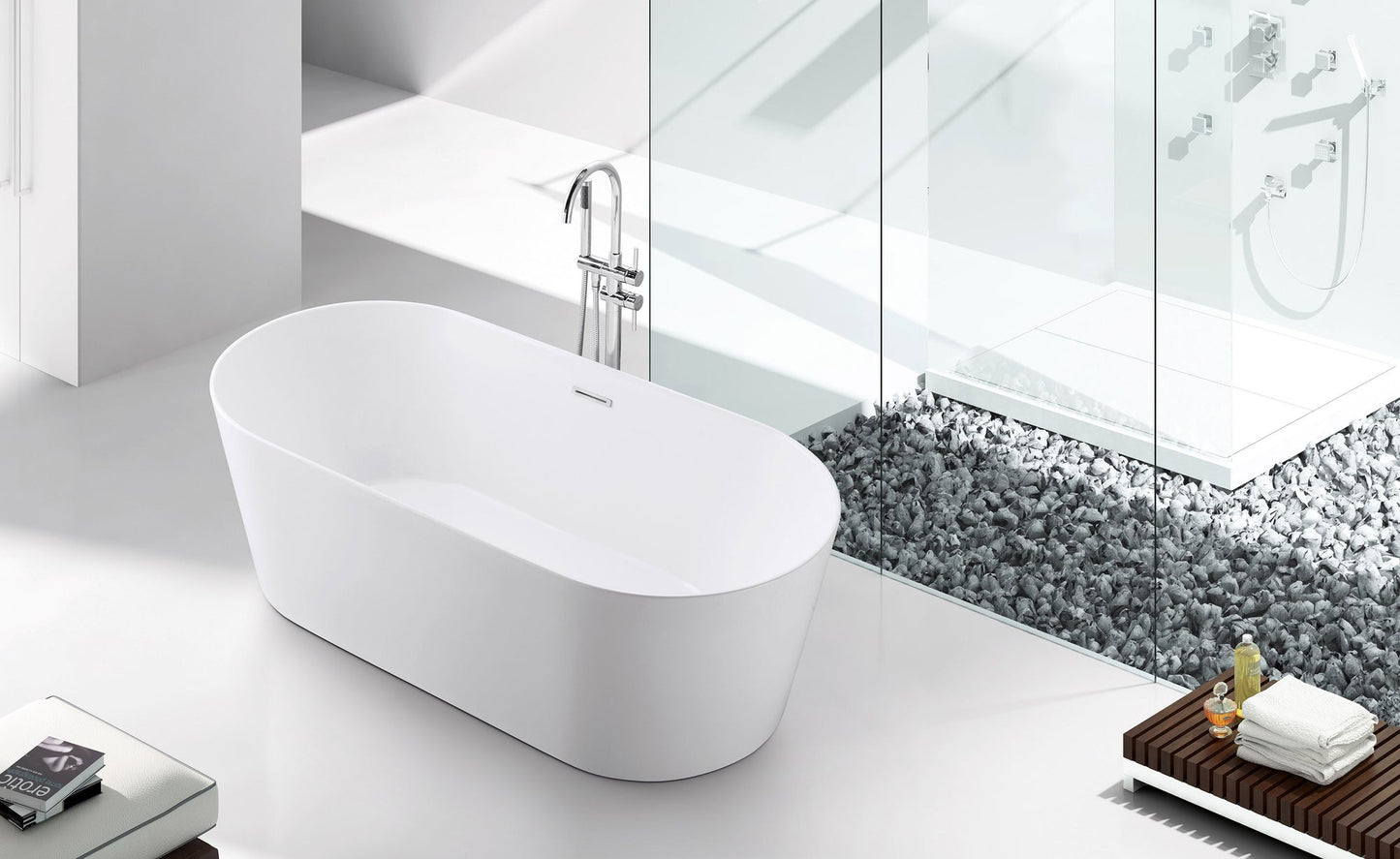Cartisan Design 67-inch BT-03 Modern Freestanding Bathtub (Acrylic)