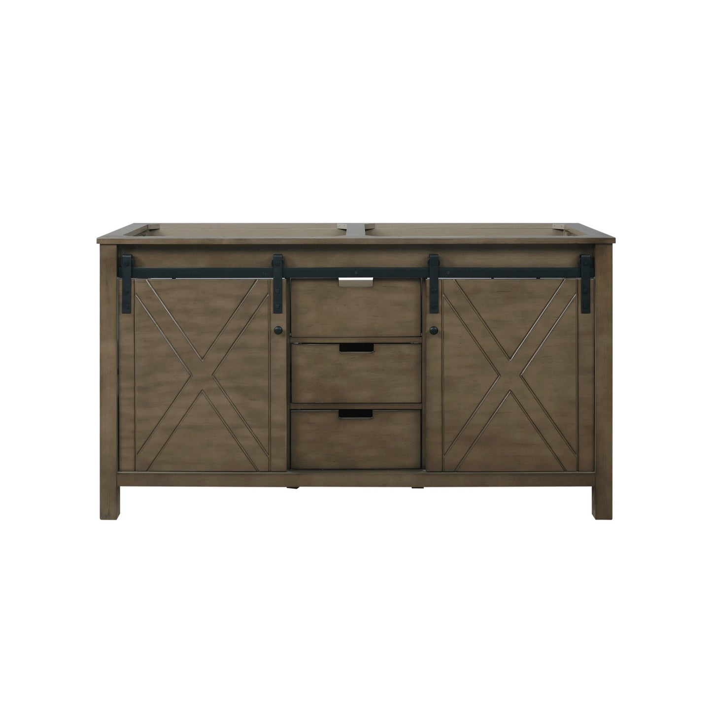 Marsyas 60" Rustic Brown Vanity Cabinet Only