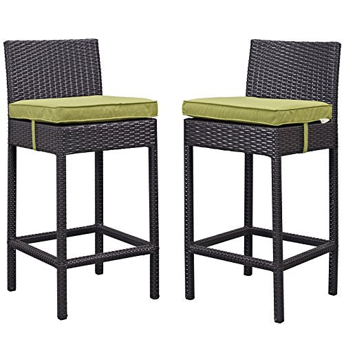 Modway LexMod Lift Patio Chair Bar Stools, Set of 2