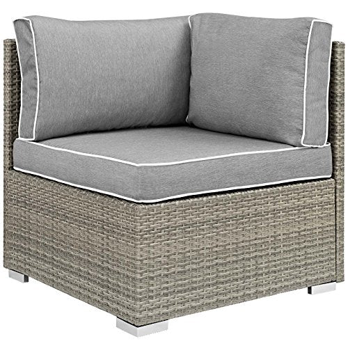 Modway EEI-2961-LGR-NAV Repose Sunbrella Fabric Outdoor Patio Armchair