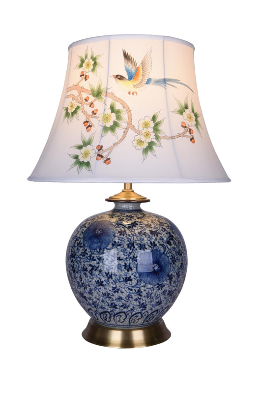 Blue& White Table Lamp - FUM02T11B