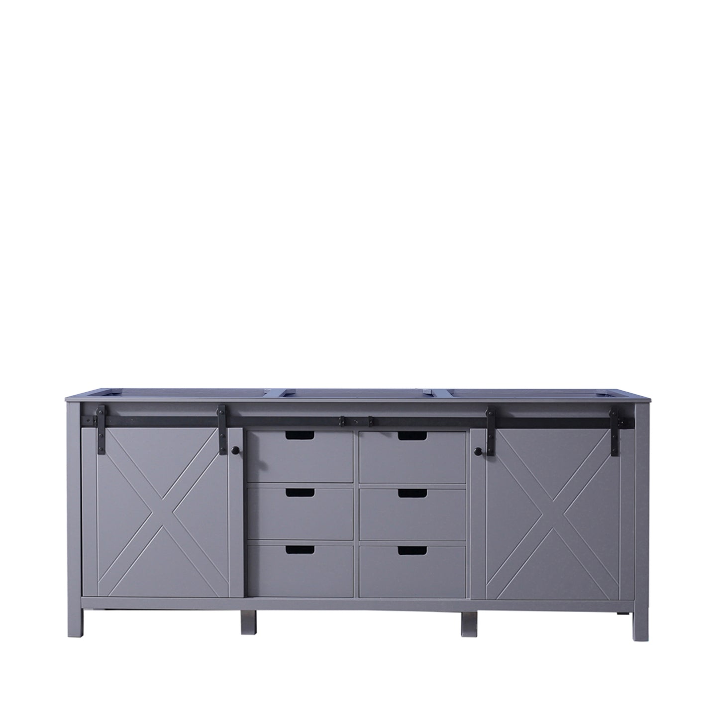 Marsyas 80" Dark Grey Vanity Cabinet Only