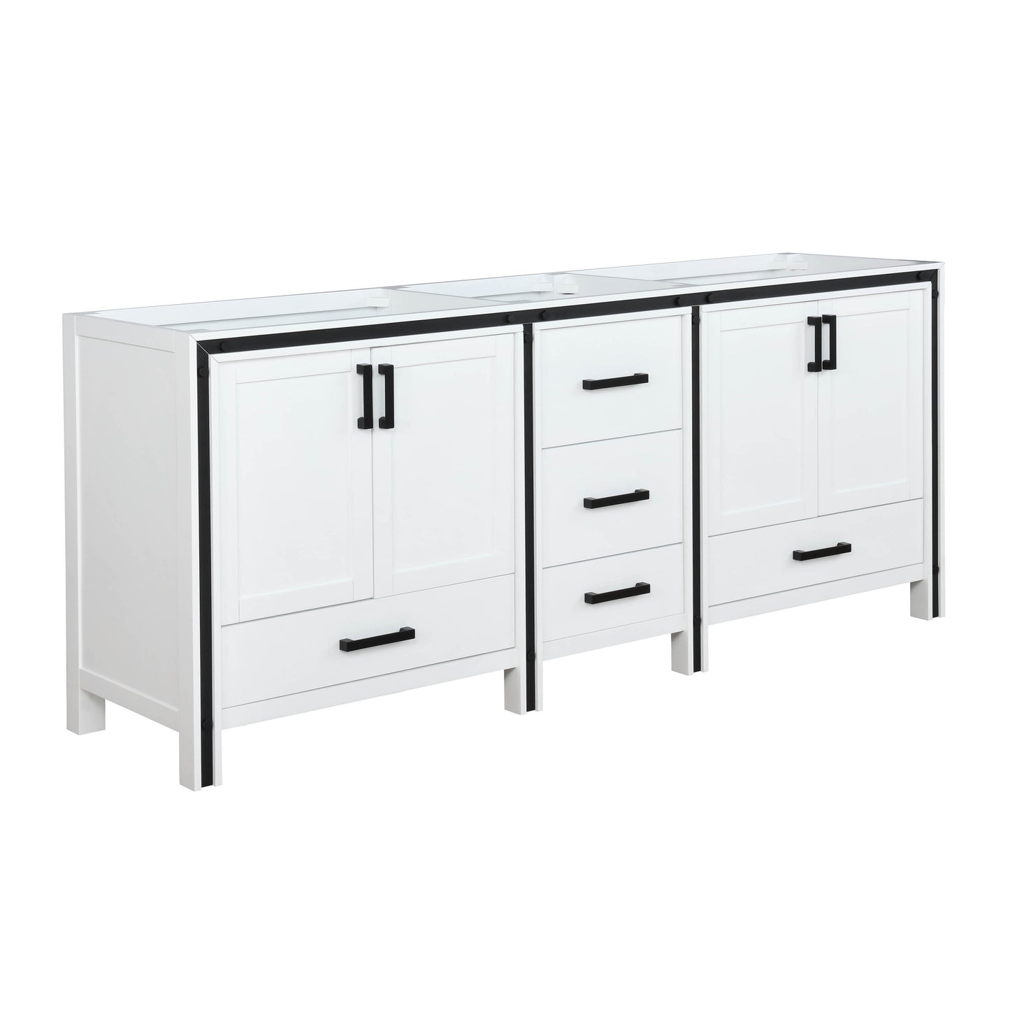 Ziva 72" White Vanity Cabinet Only