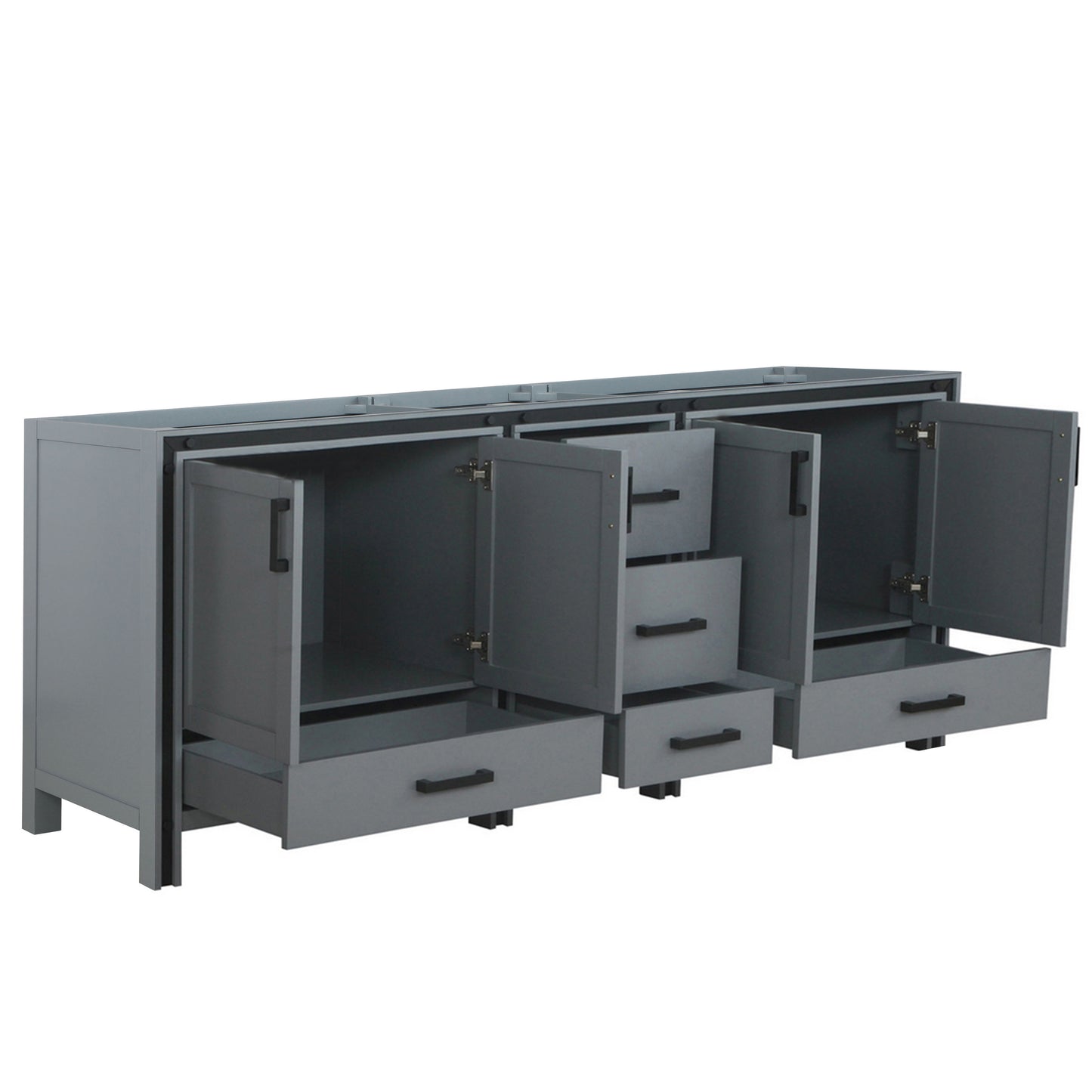 Ziva 84" Dark Grey Vanity Cabinet Only