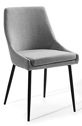 Modway Viscount Upholstered Fabric Side Dining Chairs Set of 2