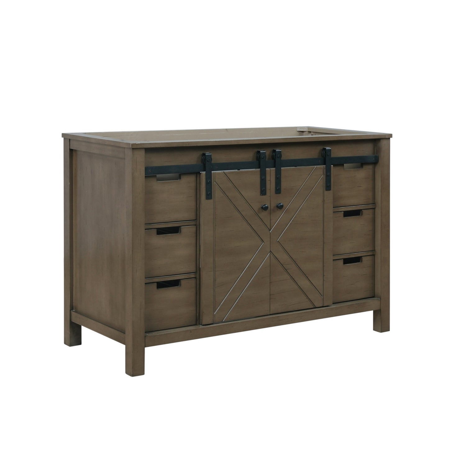 Marsyas 48" Rustic Brown Vanity Cabinet Only