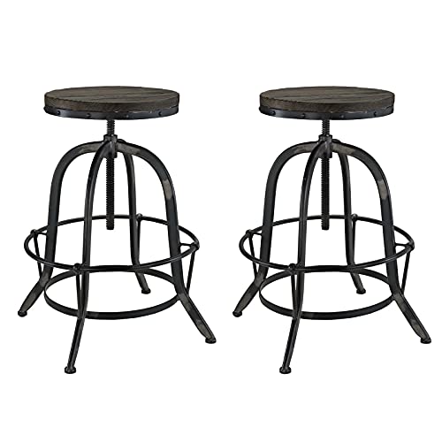 Modway Collect Modern Farmhouse Cast Iron Bar Stool