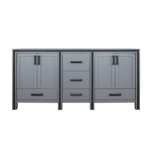 Ziva 72" Dark Grey Vanity Cabinet Only