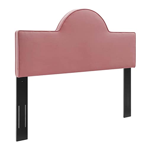 Modway Dawn Performance Velvet Twin Headboard in Dusty Rose