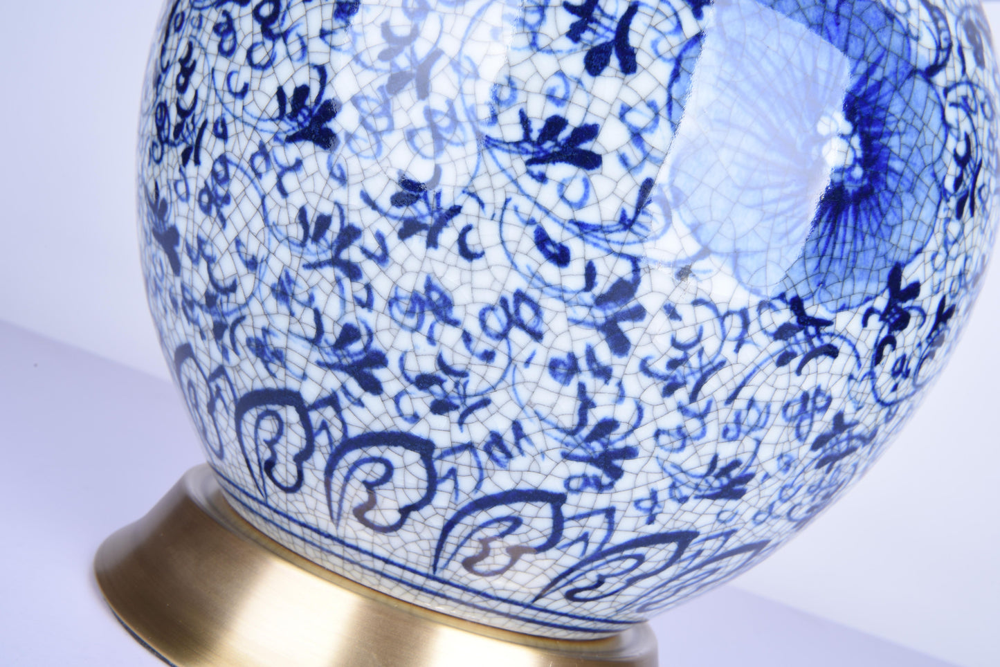Blue& White Table Lamp - FUM02T11B