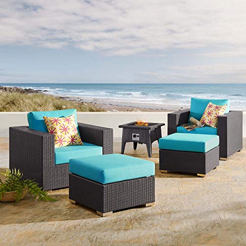Modway EEI-3724-EXP Convene 3 Piece Set Outdoor Patio with Fire Pit,